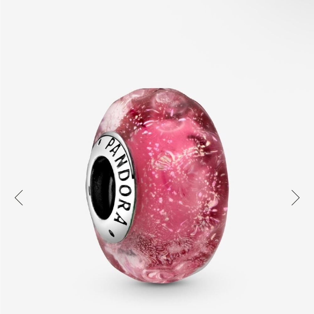 Pandora Pink Glass Charm